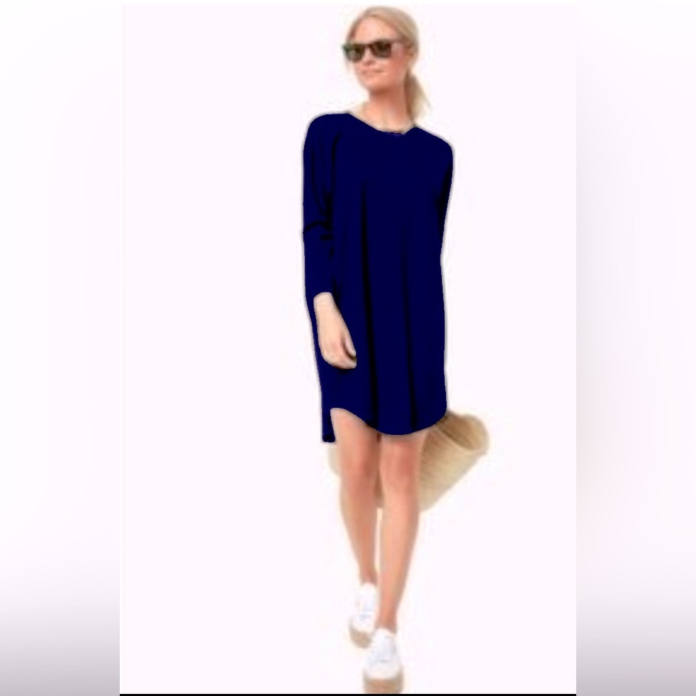 Tuckernuck x Pomander Place | Sue Sweatshirt Dress Navy Blue Size‎ XS/S Coastal - Picture 3 of 12
